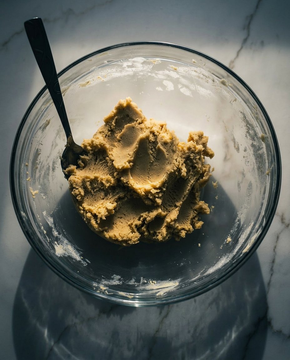 Ingredients for peach thumbprint cookies including butter, margarine, and peach filling.