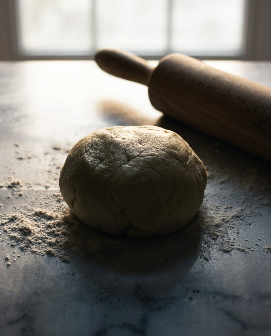 Measured ingredients for vegan sugar cookies including flour and vegan butter
